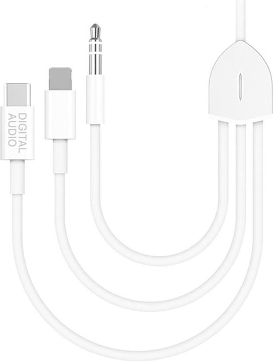 Immagine prodotto Deltalabs Lightning / 3.5mm AUX / USB C auf 3.5mm AUX Musik Adapter Kabel Konverter - 120cm (Jack da 3.5mm, Lightning, USB tipo C, Jack da 3.5mm)