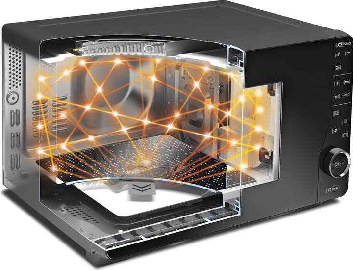 Actual product image Whirlpool MWF421BL microwave Over the range Combination microwave Black (25 l)