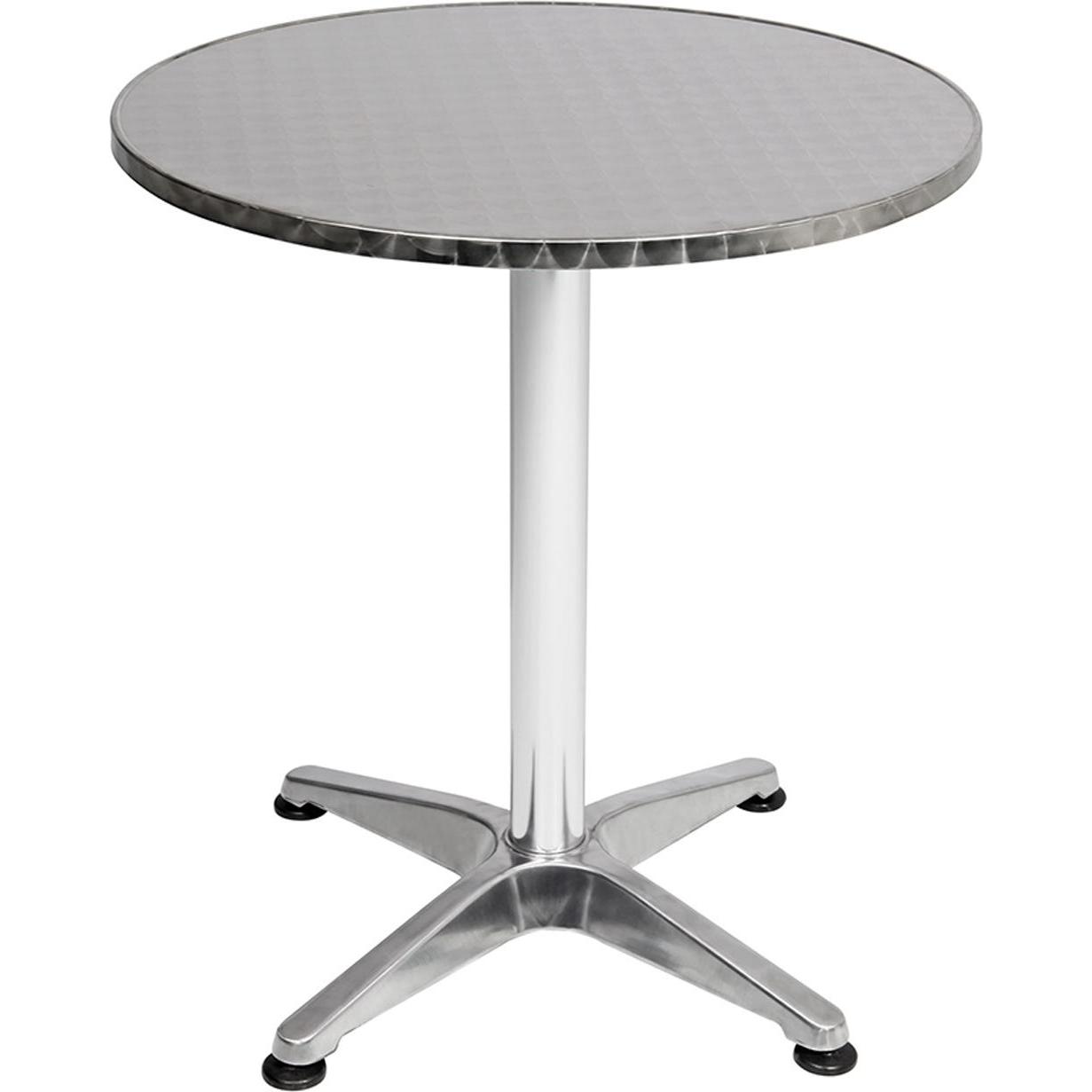 Mojawo, Gartentisch + Balkontisch, 3-tlg. Bistro Garnitur Balkonset Garnitur Tisch + 2 Stapelstühle Ø60cm (60 cm)