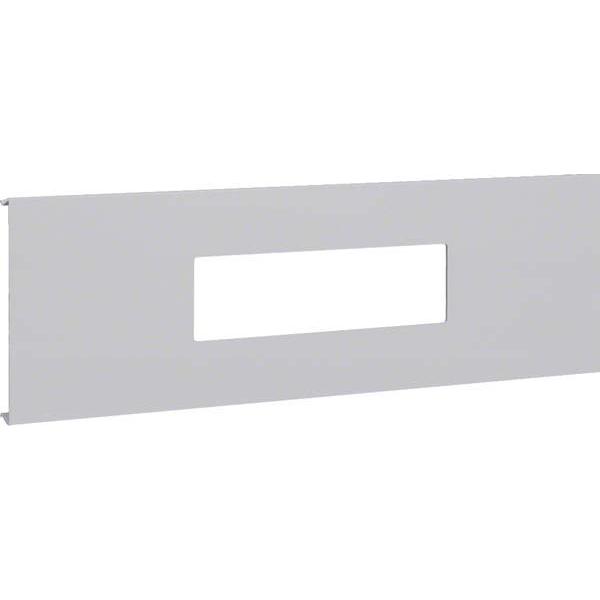 Hager, Leitungsführung Zubehör, TEH R93277035 Blende AEE 9-fach Stahl BRS OT 120 lichtgrau