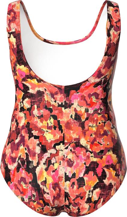 Image du produit Ulla Popken Maillot de bain sans bonnets souples, motif et décolleté rond (50, 52)