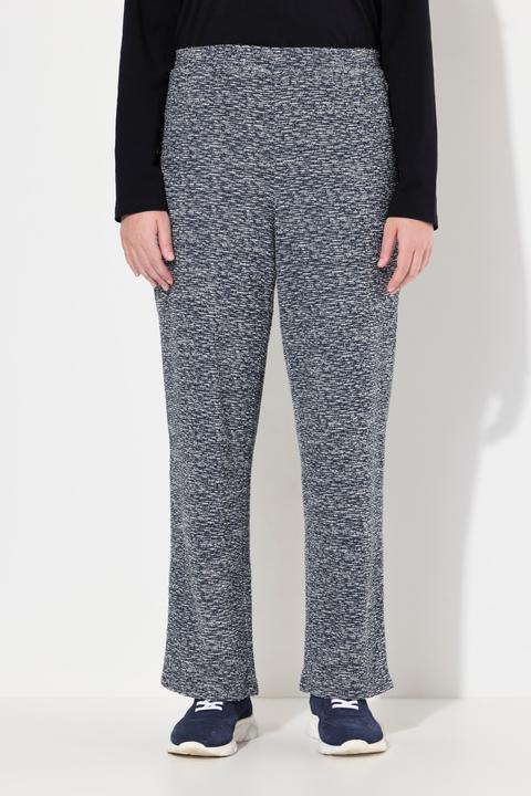 Produktbild Ulla Popken Bouclé-Hose Rose, weites Bein, Komfortbund (58, 60)