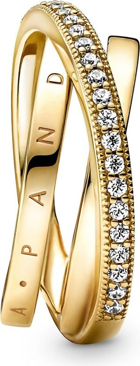 Immagine prodotto Pandora Anello a fascia tripla Shine Logo Crossover Pavé (50)