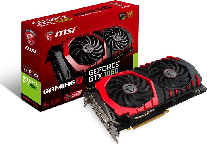 Actual product image MSI GeForce GTX 1060 GAMING X (6 GB)