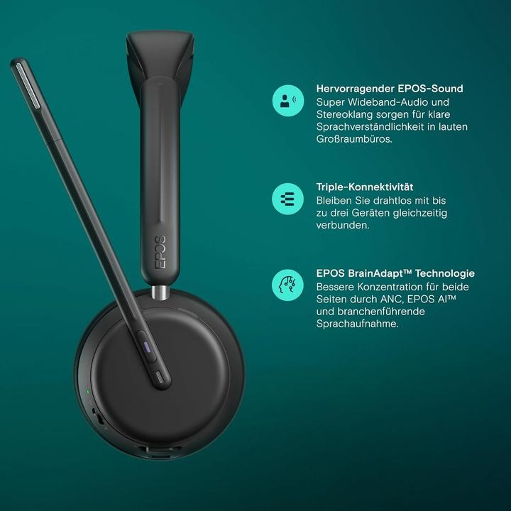 Produktbild EPOS IMPACT 10XX (Kabelgebunden, Kabellos, USB-C, Google Meet, Microsoft Teams, Zoom)