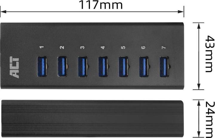 Actual product image ACT AC6315 (USB-C, 7 ports)