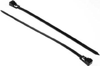 RS PRO Kabelbinder, hersluitbaar, 150 mm x 4,5 mm, Blac (Plastic kabelbinders, 150 mm, 250 Pcs.)