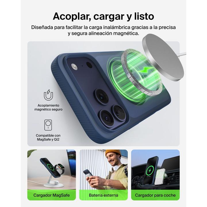 Actual product image Belkin Grip magn. Schutzhülle iPh.17 ProMax dklblau MSA036hqNY (Apple iPhone 17 Pro Max)