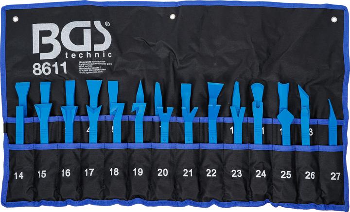 Produktbild BGS Zierleistenkeil-/Schaber-Satz 27-tlg.