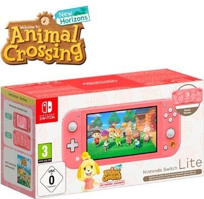 Actual product image Nintendo Switch Lite Animal Crossing: New Horizons Melinda Edition