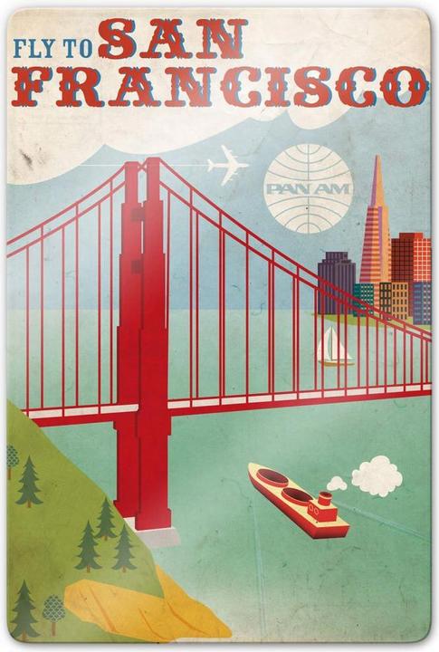 Actual product image Fly to San Francisco (40 x 60 cm)