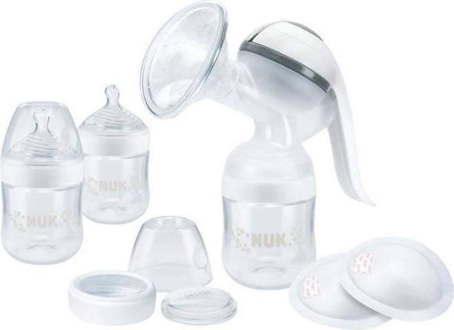 NUK Nature Sense Still-Set mit Temperature Control, zum Abpumpen, Aufbewahren und Füttern, weiss