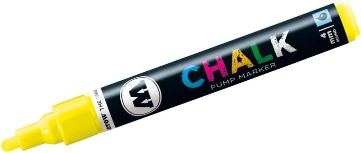 Actual product image Molotow Window marker Pump Marker Chalk refillable 4mm neon yellow (Neon yellow, 4 mm, 1 x)