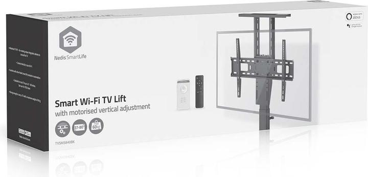 Image du produit Nedis Support TV motorisé - 37-80" - poids d'écran maximal supporté : 60 kg - Built-in Sc (60 kg, 37" - 80")