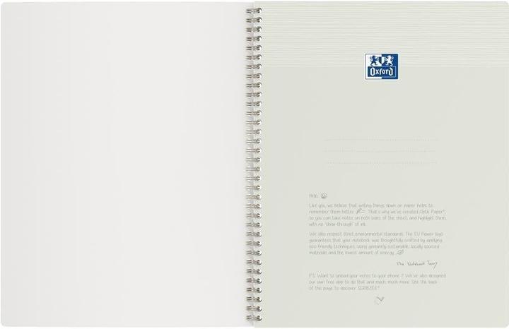 Actual product image Oxford Origins A4+ Card Twin-wire Notebook Ruled 140 Pages Green SCRIBZEE Compatible (A4, Lined, Soft cover)