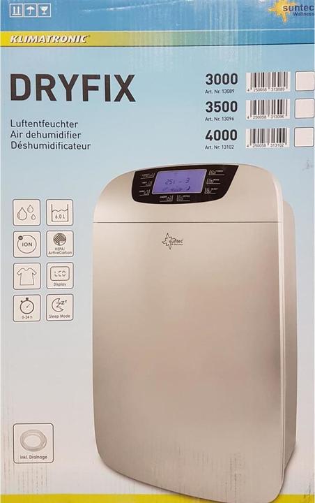 Suntec Wellness 13102 Deumidificatore DryFix 4000 (30 m²)