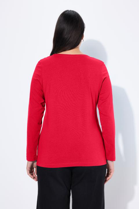 Produktbild Ulla Popken Shirt, Slim, Rundhalsausschnitt, Langarm (58)