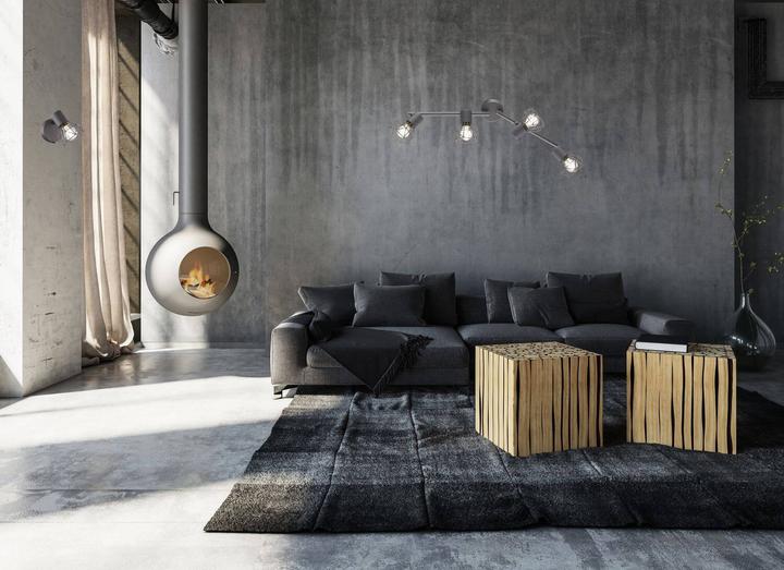 Produktbild Fischer & Honsel Deckenleuchte Metall 4-flammig L 600 mm Ran grau (E14)