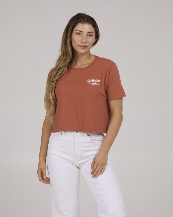 Actual product image Salty Crew Fish Bowl Crop Tee (L)