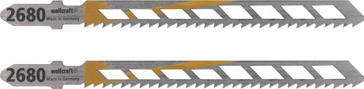Produktbild wolfcraft 2 Stichsägeblätter HCS L=100mm T-Schaft