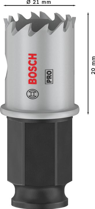 Productafbeelding Bosch Professional Zubehör PRO Plaatmetaal PC Plus gatenzaag, 21 mm (21 mm)