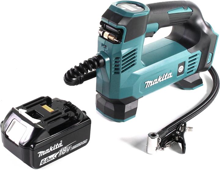 Actual product image Makita DMP 180 G1 Battery compressor 18 V 8.3 bar 1x battery 6.0 Ah - without charger (8.30 bar, 12 l)