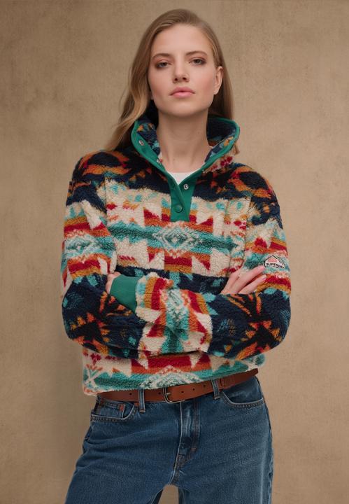 Produktbild Superdry Superweicher Henley-Pullover mit Print