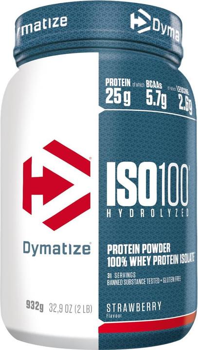 Image du produit Dymatize ISO 100 Hydrolysé (Fraise, 1 x, 932 g)