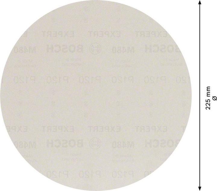 Actual product image Bosch Professional Zubehör EXPERT M480 Sanding net for drywall sander, 225 mm, G 120, 25 pcs. (120)