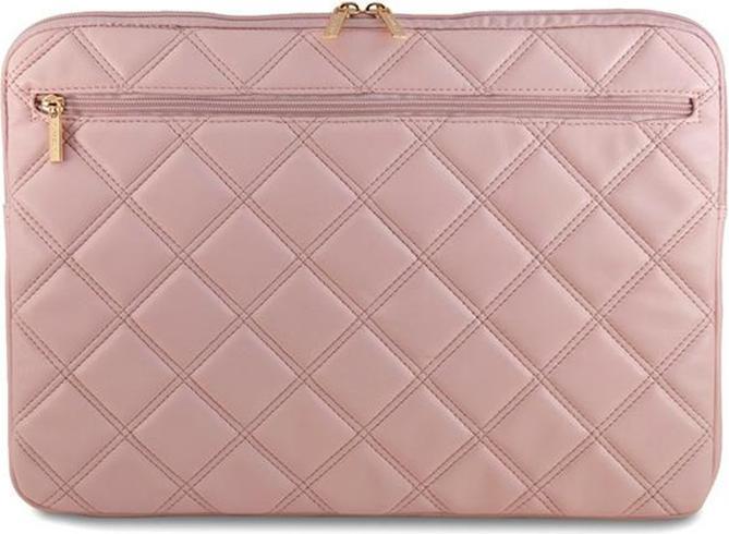 Actual product image Guess Sleeve GUCS16ZPSQSSGP 16" różowy/pink Quilted 4G (16")
