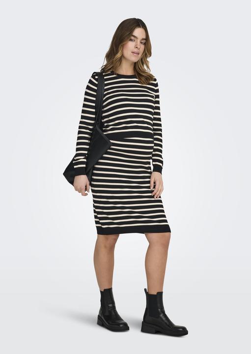 Produktbild Only Maternity Normal geschnitten Rundhals Maternity Gerippte Ärmelbündchen Eingesetzte Ärmel Kurzes Kleid (XL)