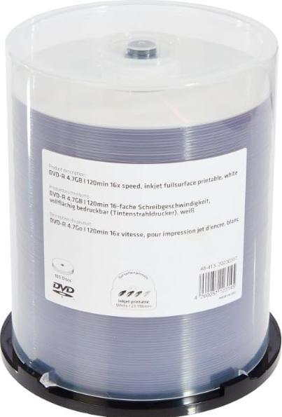 Image du produit MediaRange MR413 DVD-R 16x, Cake 100 (100 x)