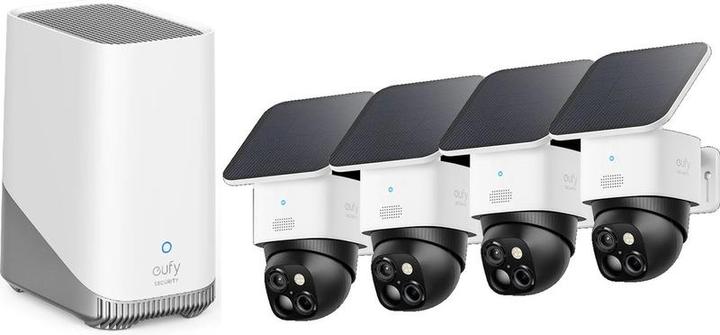 Actual product image eufy Security SoloCam S340 - 360â ° Outdoor camera 4 Pack + Homebase 3 - Bundelvoordeel
