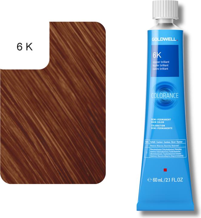 Actual product image Goldwell Colorance Tube Demi-Permanente (6K Copper Brilliant)
