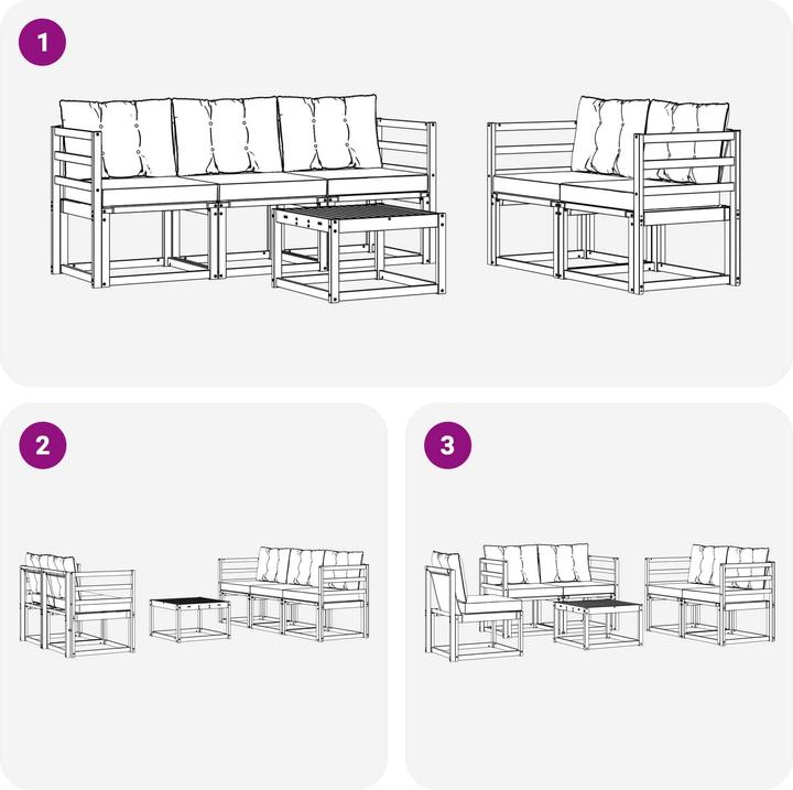 Produktbild vidaXL Outdoor-Sofa