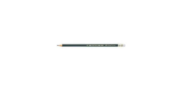 Actual product image Faber-Castell Pencil CASTELL 9000 with eraser (1 mm, HB, 1 x)