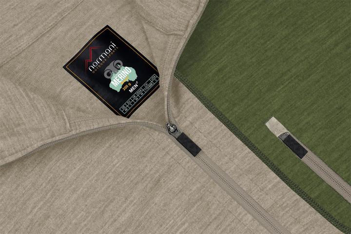 Produktbild Normani Herren Merino Langarm mit 1/4 Zipper „Mildura“ - 9131 (4XL)