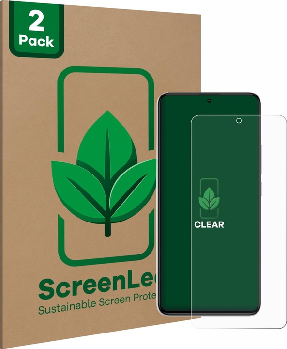 Produktbild ScreenLeaf Schutzfolie nachhaltiger Displayschutz Display Schutz Folie Klar Transparent (2 Stück, Xiaomi Redmi K60 Ultra)