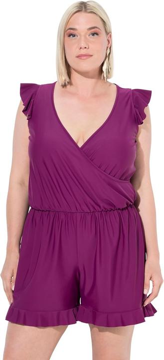 Actual product image Ulla Popken Ruffled Swim Romper (44)