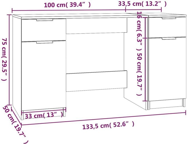 Immagine prodotto VidaXL Elfreda (100 x 50 x 75 cm)