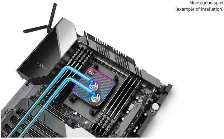 Actual product image Alphacool WAC Core 1 Aurora Carbon