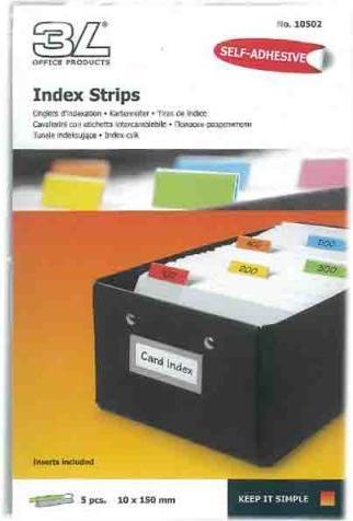 Actual product image Map tab 10x150mm (10 x 15 cm)
