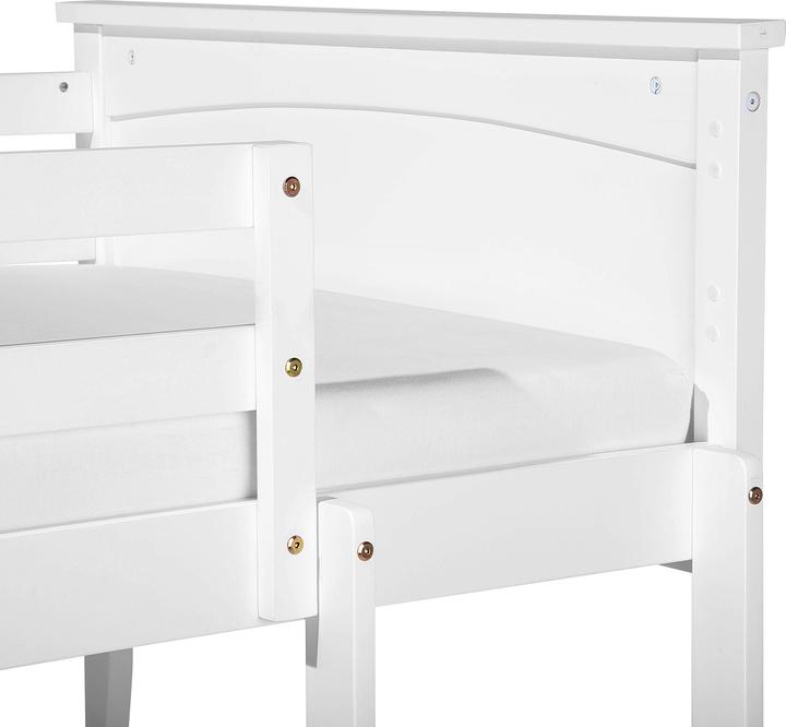 Produktbild Beliani Hochbett Holz mit Bettkasten weiss 90 x 200 cm RADON (90 x 200 cm)