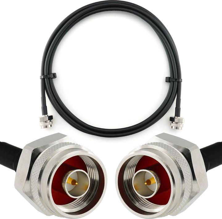 Actual product image Rangeful N Male to N Male Hex 2m Coaxial Cable??? HF240 (LMR240 equivalent) HF240-NMH-NMH-2