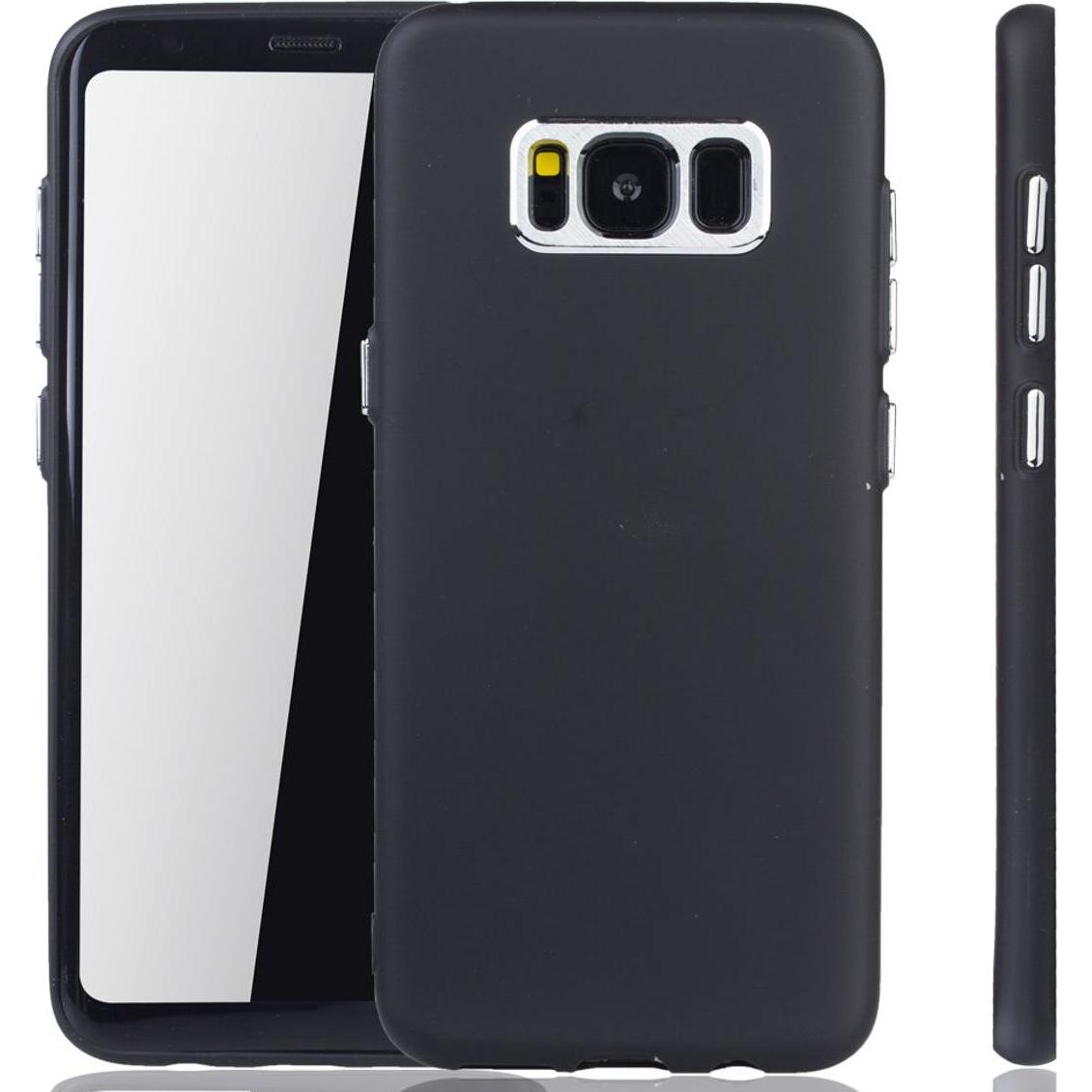 König Design Handyhülle für Samsung Galaxy S8 Plus Schutzcase Backcover Bumper Etuis Schwarz (Samsung Galaxy S8+), Smart...
