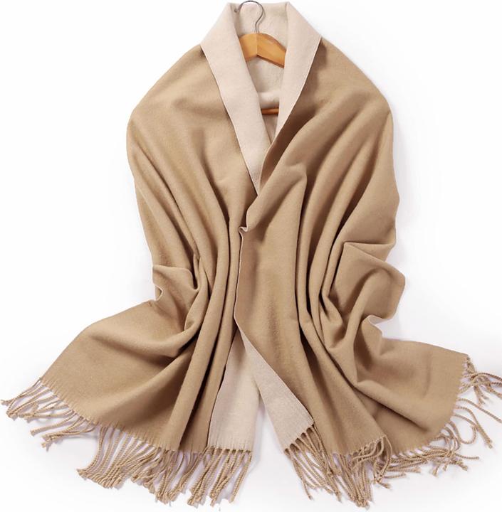 Produktbild Only-Bags.Store Kaschmirschal übergross Pashmina grosse warme Schals wickelt 2-tone für Herbst Winter