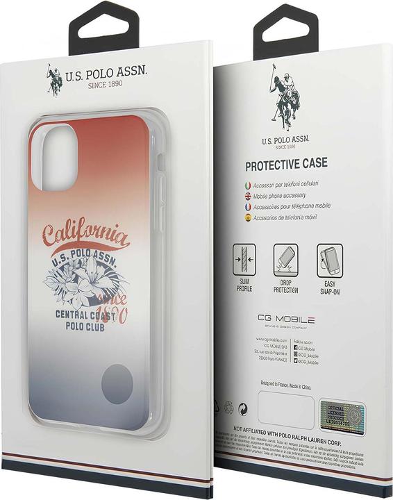 Immagine prodotto U.S. Polo H6437 Caso della costa centrale della California (Apple iPhone 11 Pro)