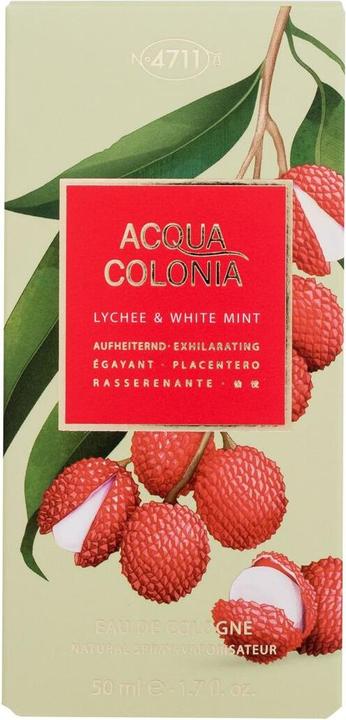 Actual product image Acqua Colonia 4711 Acqua Colonia Lychee & White Mint Eau de Cologne 50 ml (Eau de cologne, 50 ml)