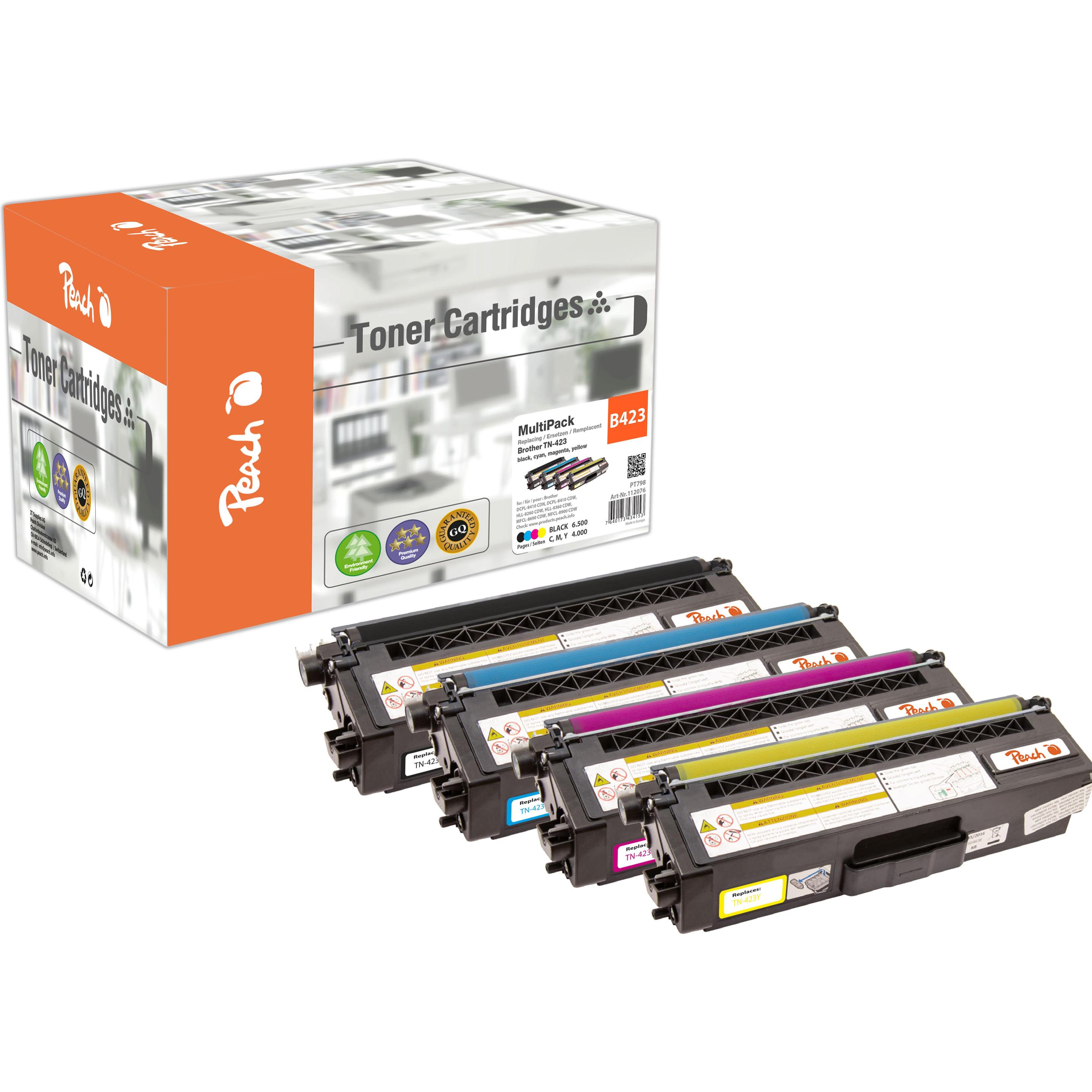 Peach, Toner, TN-423 MultiPack (M, Y, C, BK)