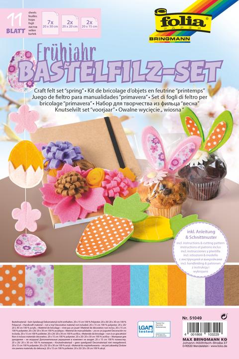 Produktbild Folia Filz-Bastelset Spring